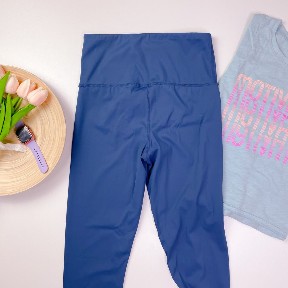 YITONG Slate Blue High Rise Exercise Workout Legging Pants size Small NWT - Picture 5 of 6